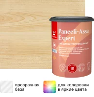 Лак для стен и потолков Tikkurila Paneeli-Assa Expert База EP бесцветный матовый 0.9 л