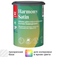 Краска для стен Tikkurila Harmony Satin моющаяся матовая прозрачная база С 0.9 л