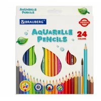 Акварельные цветные карандаши BRAUBERG PREMIUM AQUARELLE