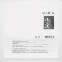 Рамка Maria 20x20 см пластик цвет белый