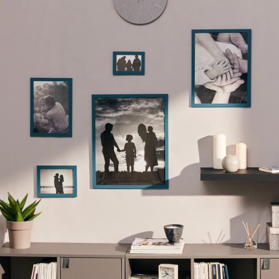 Рамка Inspire Alisa 30x40 см МДФ цвет бирюзовый