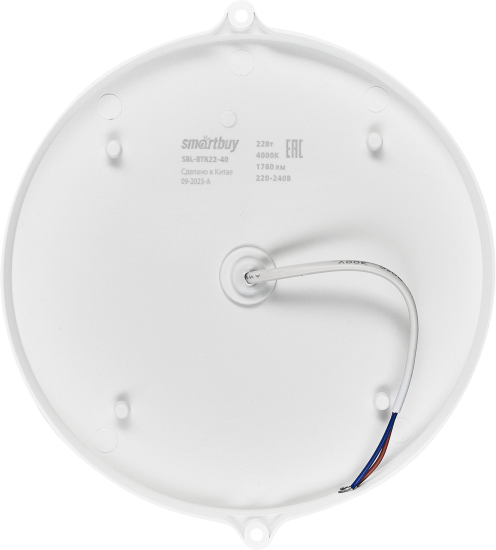 Светильник светодиодный SmartBuy SBL-BTR22-40 22 Вт IP65 круг цвет белый, накладной