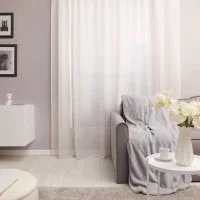 Тюль на ленте База 300x260 см цвет экрю