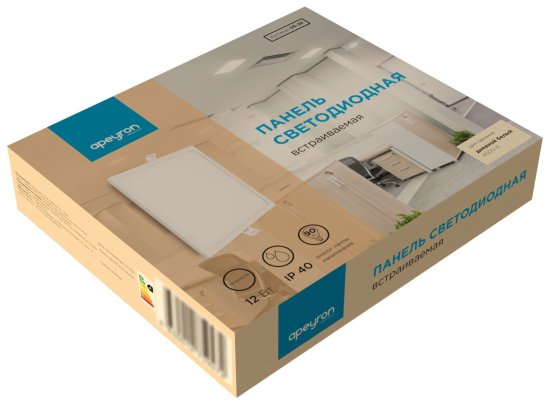 Светильник точечный светодиодный встраиваемый Apeyron 06-28 под отверстие 85 мм, 9.6 м², нейтральный белый свет, цвет белый