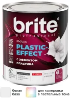 Эмаль Brite Plastic-Effect полуматовая цвет белый 0.9 кг