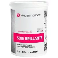 Перламутровое декоративное покрытие VINCENT DECOR с эффектом шелка 1л