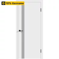 Дверь межкомнатная глухая Бланка М3 70x200 см эмаль белый без замка и петель