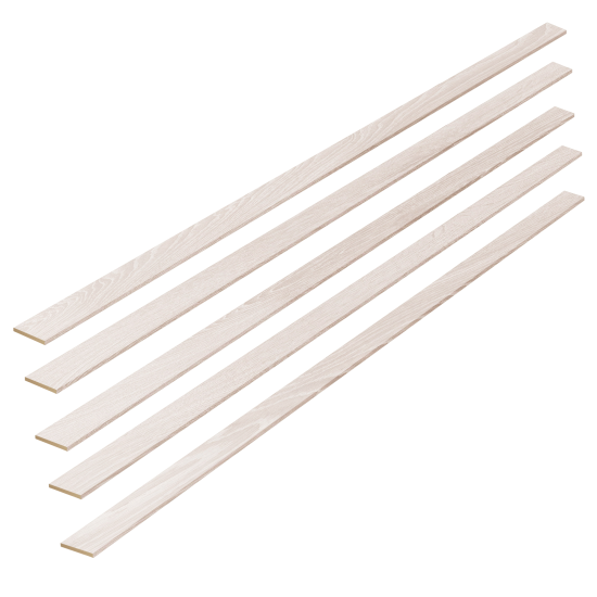 Наличник Лайн/Тоскана 2150x70x8 мм HardFlex цвет дуб тернер белый