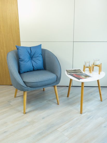 Подушка водоотталкивающая Linen Way 45x45 см цвет серо-синий
