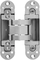 Петля дверная скрытая 120x30x30 мм ЦАМ цвет серебро