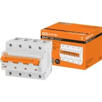 Автомат TDM ELECTRIC ВА47-125 4Р, 40 А, 15 кА, С