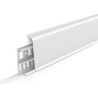 Напольный плинтус DECONIKA Д-П85 001 БЕЛ