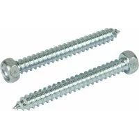 Оцинкованный остроконечный саморез ЦКИ 6.3x45, DIN 7976, 50 шт.