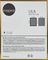 Рамка Inspire Lila 40x50 см пластик цвет золото