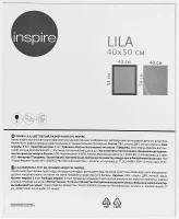 Рамка Inspire Lila 40x50 см пластик цвет белый