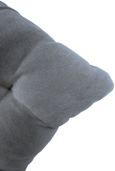 Подушка для стула Linen Way 38x6x38 см замша стальной