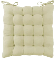 Подушка для стула Linen Way 38x6x38 см замша кремовый