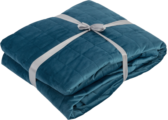 Покрывало Inspire Velvet Etna 220x240 см велюр цвет бирюзовый