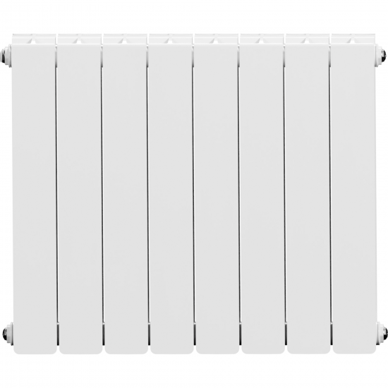 Радиатор секционный Equation Bimetal 500/90 8 секций боковое подключение биметалл белый