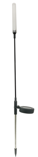 Садовая подсветка Inspire Inox на солнечных батареях 82 см, эффект колебания, цвет черный