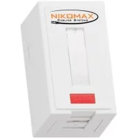 Настенная розетка NIKOMAX NMC-WO1SD2-FT-ST-WT