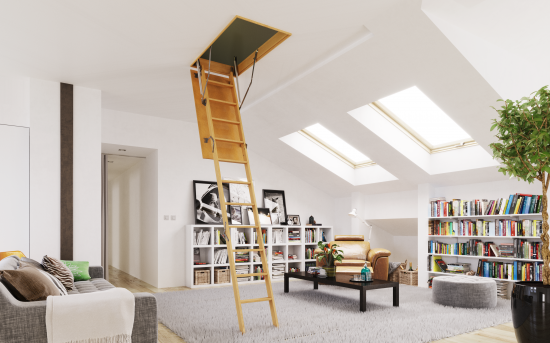 Лестница чердачная складная с секциями Basic 60x120x280 см