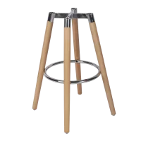 Основание барного стула Руан Delinia 38.2x68x38.2 см сталь/дерево цвет хром