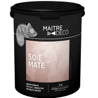 Краска декоративная Maitre Deco Soie Mate 2 кг цвет жемчужно-белый