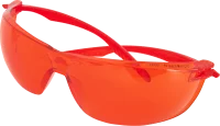 Очки защитные открытые Dexter красные с защитой от запотевания