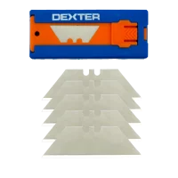 Лезвие трапециевидное Dexter 316-00465 19 мм, 5 шт.