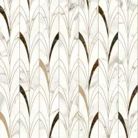 Стеновая панель Delicate Amber 240x0.4x60 см алюминий цвет белый
