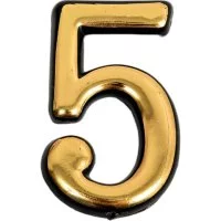 Самоклеящаяся цифра СКОБЯНОЙ 5
