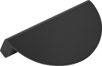 Мебельная ручка-профиль матовый черный 95 мм