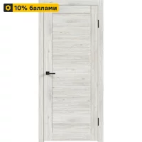 Дверь межкомнатная глухая с замком и петлями в комплекте Тиволи 70x200 см ПВХ цвет рустик серый