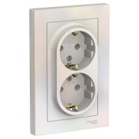 Двухместная розетка Systeme Electric ATLAS DESIGN