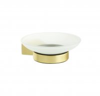Мыльница Fixsen Trend Gold FX-99008, подвесная, стекло/сталь, цвет золотой