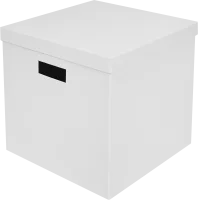 Коробка для хранения 30x31x31 см картон цвет белый 2 шт