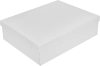 Коробка для хранения 35x10x27 см картон цвет белый 2 шт