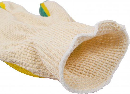 Перчатки хлопчатобумажные И-8076-И с двойным обливом размер единый