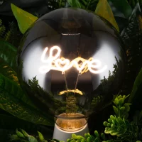 Лампочка декоративная Love G125 дымчатая 4 Вт E27 8523