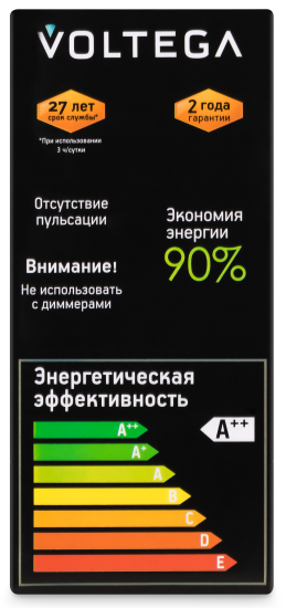 Лампочка декоративная ST64 тонированная 8 Вт E27 8514 диммируемая
