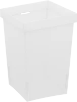 Контейнер для хранения Delinia ID 10x10x14.7 см пластик цвет белый