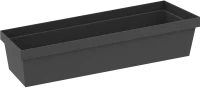 Контейнер для хранения Delinia ID 10x30x6.7 см пластик цвет чёрный