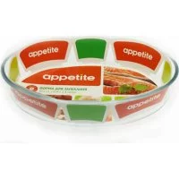 Овальная стеклянная форма appetite PL11