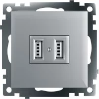 Двухместная розетка usb STEKKER Катрин