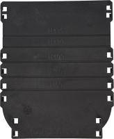 Заглушка к пластиковым лоткам DN100