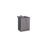 Тумба SANTREK 60*60 цвет дуб темный (2 дверцы) (ЛДСП)