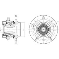 Передняя ступица для автомобиля bmw 1 (f20) (11-)/3 (f30) (11-) xdrive TRIALLI MR 2643