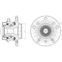 Передняя ступица для автомобиля bmw 1 (f20) (11-)/3 (f30) (11-) xdrive TRIALLI MR 2643