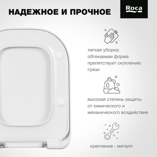 Крышка-сиденье для унитаза Roca Gap 801472001 с микролифтом